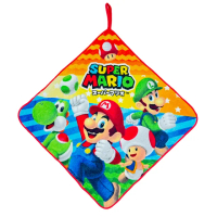 【Marushin 丸真】Super Mario 純棉掛繩小方巾(冒險啟程)