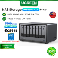UGREEN NASync DXP8800 Plus 256TB NAS Cloud Data File Storage Backup SATA 8-Bay M.2 NVMe SSD Hard Dri