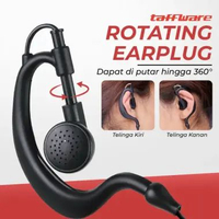 Taffware Headset earphone Walkie talkie FBI style FBI Walkie Talkie HT 2 Pin 102dB for Baofeng