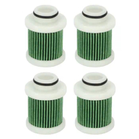 4Pcs 6D8-WS24A-00 Fuel Filter for Yamaha 40-115Hp F40A F50 T50 F60 T60 F70 F90 F115 Engine Marine Outboard,Green