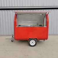 Commercial Moving Coffee food trailer for chinese food donut vending cart food truck
