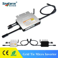 SG Smart WiFi 300W 350W 400W 500W On Grid Micro Inverter 20-60VDC to 110V/220VAC Pure Sine Wave Output Solar System Home Use