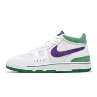 Nike 休閒鞋 Attack Wimbledon 男鞋 白 紫 綠 復古 棋盤格 FZ2097-101