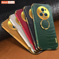 Luxury PU Leather Phone Case For Honor Magic 5 Pro Back Cover Ring Holder Silicone Case For Honor Magic 5 Lite 5G Magic5 Coque