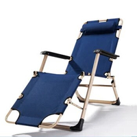 Outdoor folding sun lounge chairs portable beach chaise lounge chair folding recliner chair