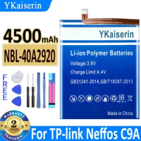 YKaiserin 4500mAh NBL-40A2920 Battery for TP-link Neffos C9A TP706A TP706C High Capacity Battery Batterie + Tools Warranty