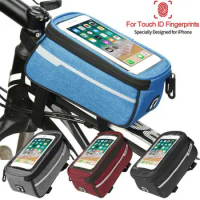 6 Inch Waterproof MTB Mountain Bike Frame Front Tube Bag Mobile Cycling Accessories Phone Holder Bicycle Phone Case