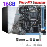 B75 Micro-ATX PC Motherboard Gaming Kit With Core i5 3570 Processor and 16GB Memory Kit DDR3 RJ45 Support 1066/1333/1600 MHZ