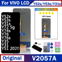 6.58”Original For Vivo Y52s Y53s Y31s Y72 5g Y74s Y76 Y76s Y35 Y31 Y51 2020 LCD Display Touch Screen Digitizer Replacement