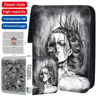 400/900Pcs Anime Attack on Titan Card Binder Holder Zipper PU Leather Game Playing Trading Collection Cards Album Book Folder
