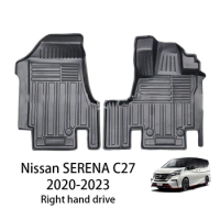 TPE Custom Car Floor Mats Full Set For Nissan SERENA C27 2020 2021 2022 2023 Right hand drive Interior Auto Accessories