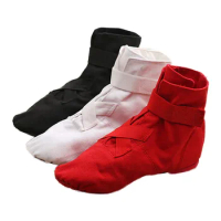 Bonded High Top Adult Children Canvas Jazz Boots With Soft Soles Dance Shoes Training Shoes For Women Dance Ballet Fla Sneakers