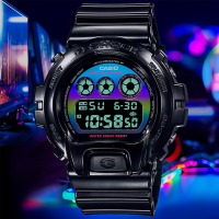 CASIO 卡西歐 G-SHOCK 虛擬彩虹電子腕錶 禮物推薦 畢業禮物 50mm / DW-6900RGB-1