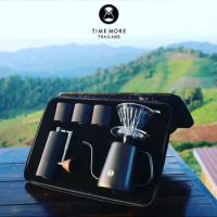 TIMEMORE Portable Drip Coffee Set Travel Hand Brewed Coffee Sets Manual Coffee Grinder Dripper Pot Tools Storage Bag Outdoor