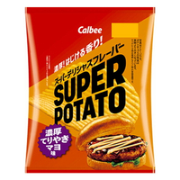 【江戶物語】 (特價) CALBEE 卡樂比 SUPER POTATO 濃厚照燒蛋黃醬洋芋片 56g 洋芋片 日本必買