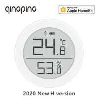 Xiaomi Cleargrass Qingping Bluetooth Thermometer Hygrometer Temperature Humidity Sensor for Apple Siri HomeKit/Mi Mijia App Home