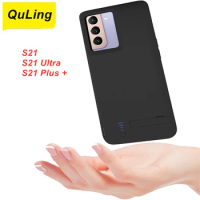 QuLing For Samsung Galaxy S21 Ultra S21 S21 Plus + Battery Case Battery Charger Bank Power Case