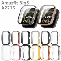 Screen Protector Case for Amazfit Bip 5 Full Coverage Bumper Soft TPU Protective Case Cover Amazfit Bip Pop 3/3pro Accessories