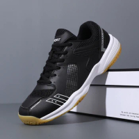 Men Sports Badminton Training Sneakers Breathable Tennis Competition Non-slip Running Athletic Unisex Ping Pong Volleyball
