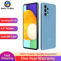 Original Samsung Galaxy A52 A526U1 5G Mobile Phone NFC 6.5" 6GB RAM 128 ROM CellPhone Quad Camera Octa Core Andriod SmartPhone