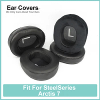 Earpads For SteelSeries Arctis 7 Headphone Earcushions Protein Velour Sheepskin Pads Foam Ear Pads Black Comfortable