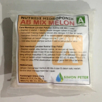 AB Mix Khusus Buah Melon Pekatan 1L (serbuk) Pupuk Nutrisi Hidroponik Tanaman Hijau