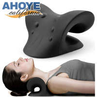 【AHOYE】重力肩頸放鬆器(肩頸按摩器 拉伸器 按摩枕頭 頸椎牽引器)