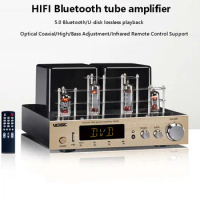PM50 Combined Tube Power Amplifier Bluetooth Connection Top HIF Power Amplifier 6F1*2 and 6U1*2 Tube Integrated Power Amplifier
