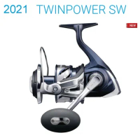 2021 NEW SHIMANO TWIN POWER SW 4000 5000 6000 8000 10000 14000 Series Tough Saltwater Fishing Reels Spinning Reel Made in Japan