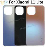 Back Cover For Xiaomi Mi 11 Lite Battery Cover Housing Door Cases For Xiaomi mi11lite Back Cover back Replacement