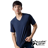 PolarStar 男 COOLMAX 排汗內衣 短袖T恤『深藍』P9103