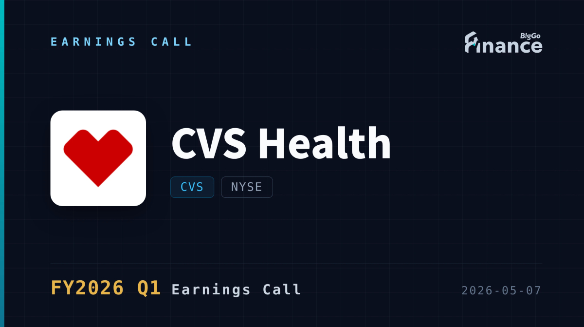 [CVS Q1 2026 Earnings Call] CVS Health Lifts 2026 EPS Target to $7.30 ...