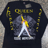 เสื้อยืดแขนยาวสีดำQueen