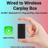 Car Mini AI Box for Apple Carplay Wireless Adapter Car OEM Wired CarPlay To Wireless CarPlay USB Dongle Plug and Play Automatic