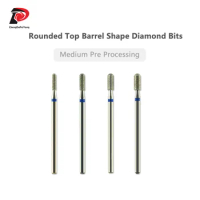 Rounded Top Barrel Shape Diamond Bits Remove Gel Manicure Tool Accessory