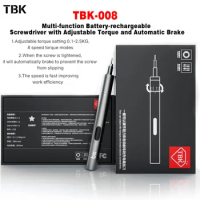 TBK 008 Electric Screwdriver Set Adjustable Recharging Precision Screwdriver with 24 Bit for Mobile Phones Disassembly Tools Set