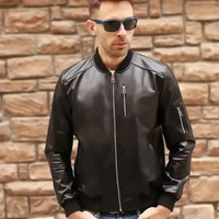 jaket kulit pria asli jaket kulit domba garut jaket kulit bomber original/jaket kulit asli domba Gar