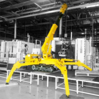New Foldable 5T 16.6m Construction Mobile Hydraulic Spider Mini Crawler Crane