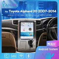 12.1 Inch Android 11 Car Radio For Toyota Alphard 20 Series Vellfire 2007-2014 Multimedia Video Player GPS Navigation Head Unit