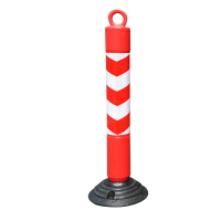 欄桿鋼管彈簧柱固定護欄分道防撞柱不倒翁立柱隔離柱警示樁路障