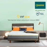 Quantum Kasur Orthopedic Posture Master Greentea Latex Virase - Spring Bed Springbed Orthopedic Full