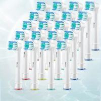 4pcs/12pcs/16pcs/20pcs Compatible With Oral-B Braun Replacement Toothbrush Heads - Professional Electric Toothbrush Heads