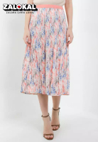 Uptown Girl Flo Print Pleat Skirt