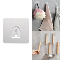 Home Living KITPIPI Rak Gantungan Hook Wall Hanger Organizer Adhesive 5 PCS - TC21 Viral