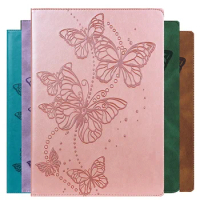 For Lenovo Tab M10 plus Emboss Butterfly Leather Flip For Lenovo Tab M10 FHD Plus TB-X606F X606X 10.3 Wallet Tablet Case+Pen