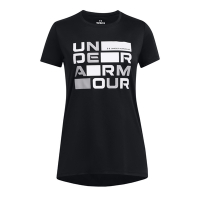 【UNDER ARMOUR】UA 女童 TECH BLOCK LOGO 短袖T-Shirt_1386857-001
