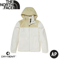 【The North Face 女 DV防水外套 AP《梔子花白》】5AZZ/防風外套/連帽外套/衝鋒衣/風雨衣