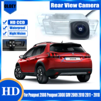 HD Rear View Camera For Peugeot 2008 Peugeot 3008 SUV 2009 2010 2011 ~ 2018 Backup Parking Reverse Camera License Plate Camera