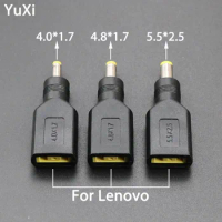 YuXi DC power Adapter Converter Connector Lenovo Square to DC 4.0 * 1.7 mm 4.8*1.7 mm 5.5*2.5 mm For Lenovo X1 IdeaPad YOGA