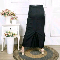 Rok span rempel 1 belakang SMP/SMA kerja kantor wanita bahan licin jatuh masuk buat peljar guru dll 